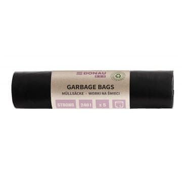 Donau Vreče za odpadke ECO - 240 l,črne,70 mic,5 kosov
