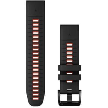 Garmin Quickfit 22 mm trak Blk/Red Silic