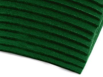 Tkanina dekorativni filc / filc 20x30 cm - temno zelena (2 kosa)