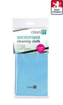 Čistilni izdelek CLEAN IT krpa za čiščenje iz mikrovlaken, velika svetlo modra