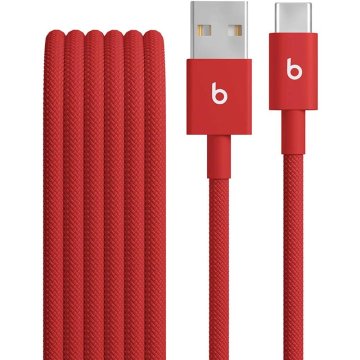 Beats USB-A / USB-C tkani kabel (1,5 m) - hitro rdeč