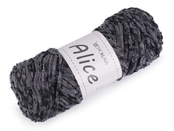 Pletena preja Alice 100 g - temno siva