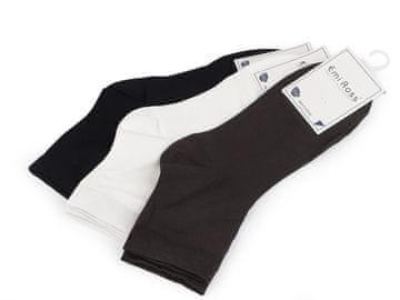 Moške bombažne nogavice Emi Ross Smooth - (velikost 39-42) mešanica naključnih barv svetle (3 pari)