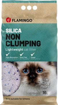 Flamingo Silica Cat litter 16l
