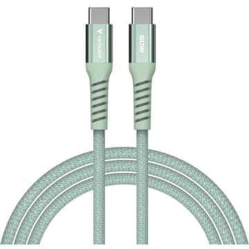 Verbatim 31864 magnet. Kabel USB-C 60W 1,2 m zelen