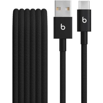 Beats USB-A / USB-C tkani kabel (1,5 m) - črn (2 kosa)