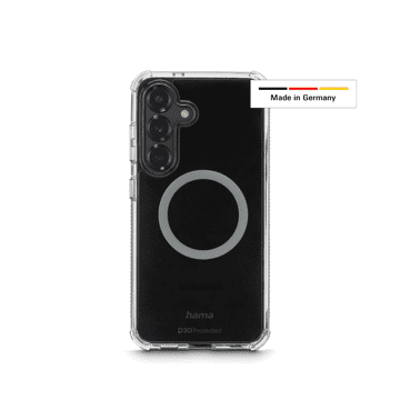 Hama Extreme Protect, ovitek za Samsung Galaxy S25, magnetni, D3O, ne rumenenje, prozoren