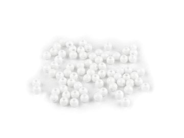 Plastične kroglice Ø6 mm - bele (10 g)