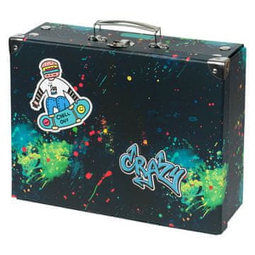 BAAGL Zložljiv šolski kovček Chill s priborom