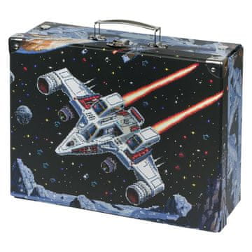 BAAGL Zložljiv šolski kovček - Pixel Space s priborom