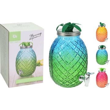 Steklena posoda za pijačo 4,5 l rumena / oranžna KO-CD4100050zlor