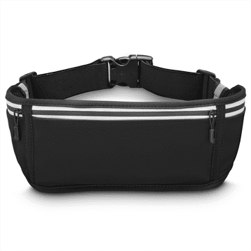 Hama Športna ledvica za mobilni telefon in manjše predmete, odsevni elementi, črna