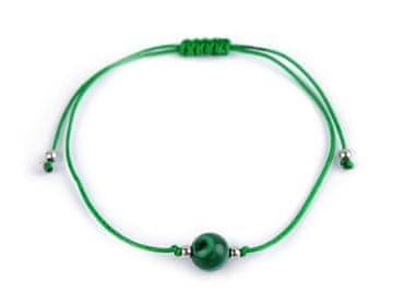 Zapestnica shamballa z imitacijo minerala - zelena