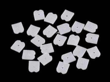 Silikonski zaključki za ravne, kovinske in plastične bloke širine 6; 8; 12 mm - (12 mm) prozorni (50 kosov)