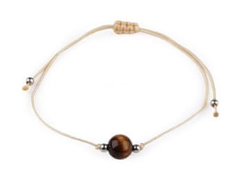 Zapestnica shamballa mineralna kroglica - tigrovo oko