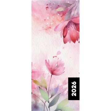 Mesečni PVC dnevnik Pastelini - oblikovanje Flowers 2026