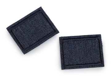 Likalni obliži za popravilo lukenj v kavbojkah 3x4 cm - pariško modra (10 kosov)