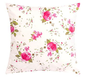 Bombažna prevleka za vzglavnik - 40x40 cm, Rose