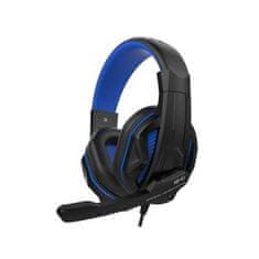 Steelplay LEXIP - HP41 ŽIČNE SLUŠALKE Z MIKROFONOM, ČRNE/MODRE