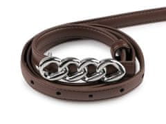 Širina ženskega pasu 13 mm, 18 mm - (1,3 cm) rjava srebrna