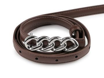 Širina ženskega pasu 13 mm, 18 mm - (1,3 cm) rjava srebrna