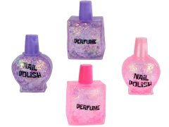 Kozmetična steklenička Glamour 7 cm raztegljiva - mešanica barv (roza, vijolična)