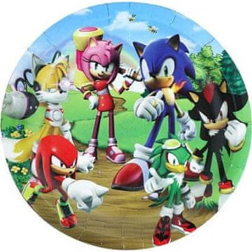 Zabavni papirnati krožniki 22cm 10 kosov Sonic the Hedgehog - Cakesicq