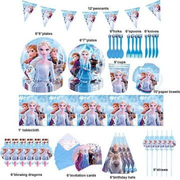 Frozen - Set za zabavo Ledeno kraljestvo - Cakesicq