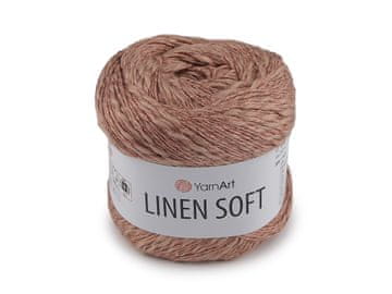 Pletena preja Linen Soft 100 g - (7308) puder bež