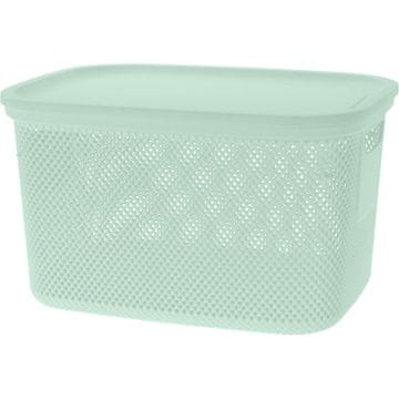 Košara za shranjevanje s pokrovom 18 L zelena KO-027000210zele