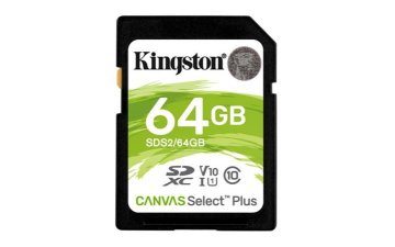 KINGSTON 64GB SDXC CANVAS Plus Class10 UHS-I 100MB/s bralna kartica Flash Gen3