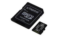 KINGSTON 128 GB microSDXC CANVAS Plus pomnilniška kartica 150 MB/s branje, hitrostni razred UHS-I, U1, V10, A1