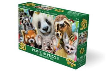 Puzzle 3D - Smeh afriških živali