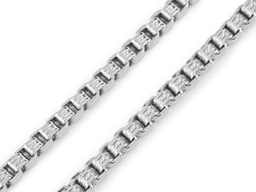 Moška veriga iz nerjavečega jekla / debelejša veriga / srebrna