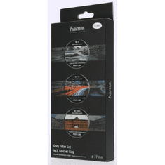 Hama komplet sivih filtrov ND8, ND64, ND1000, premer 77 mm, ohišje za filtre