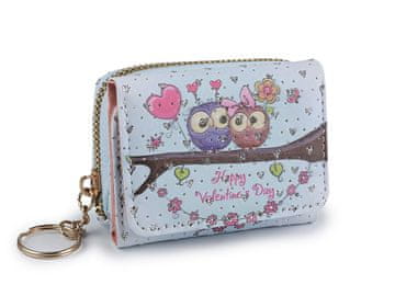 Mini denarnica za otroke 7x8,5 cm - modra sova