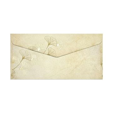 Ovojnice - DL/120 g/m2, motiv listov ginko, 10 kosov