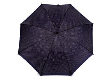 Moški strelski dežnik z vzorcem - temno moder