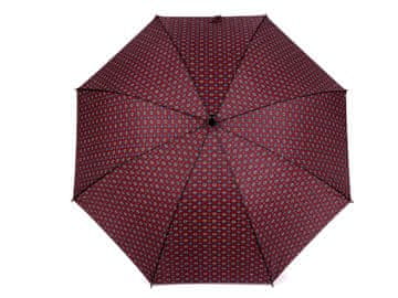 Moški strelski dežnik z vzorcem - bordo st.