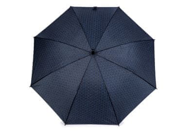 Moški strelski dežnik z vzorcem - moder