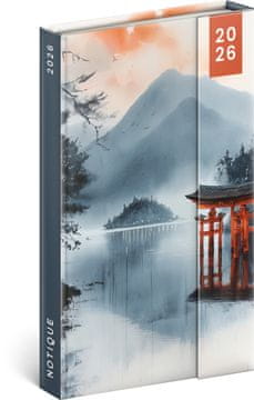 NOTIQUE Tedenski magnetni dnevnik Japonska 2026, 13 x 21 cm