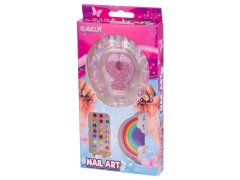 Glamur set za nohte z diamanti in dodatki v škatlici