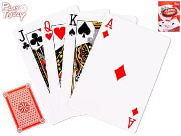 Igraj danes jumbo igralne karte 17 cm v škatli iz folije