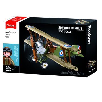 Sluban Model Bricks M38-B1293 Sopwith 1.35 Biplane