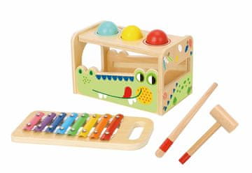 2Kids Toys Kegljanje in ksilofon Krokodil