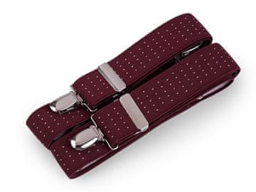 Naramnice širine 3 cm dolžine 125 cm - temno bordo