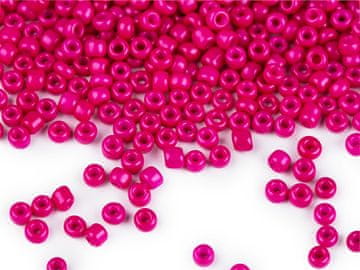 Rocailles 12/0 - 2 mm neprozorna - roza (50 g)