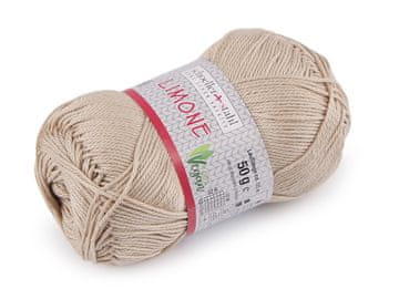Bombažna preja za pletenje Limone 50 g - (49) črna