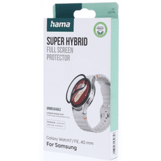 Hama Super Hybrid, zaščita zaslona za Samsung Galaxy Watch 7 / FE, 40 mm, trpežna