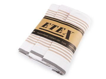 Bombažna brisača 50x70 cm Egipčanski bombaž - bež siva (3 kosi)